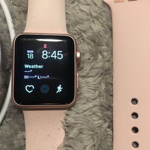 Rose Gold Apple Watch Series 1 38mm Smartwatch